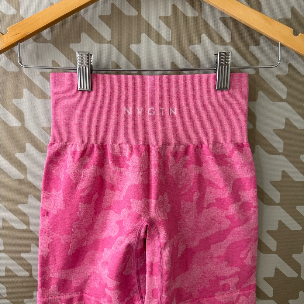 NVGTN Pink Camo Leggings Shorts